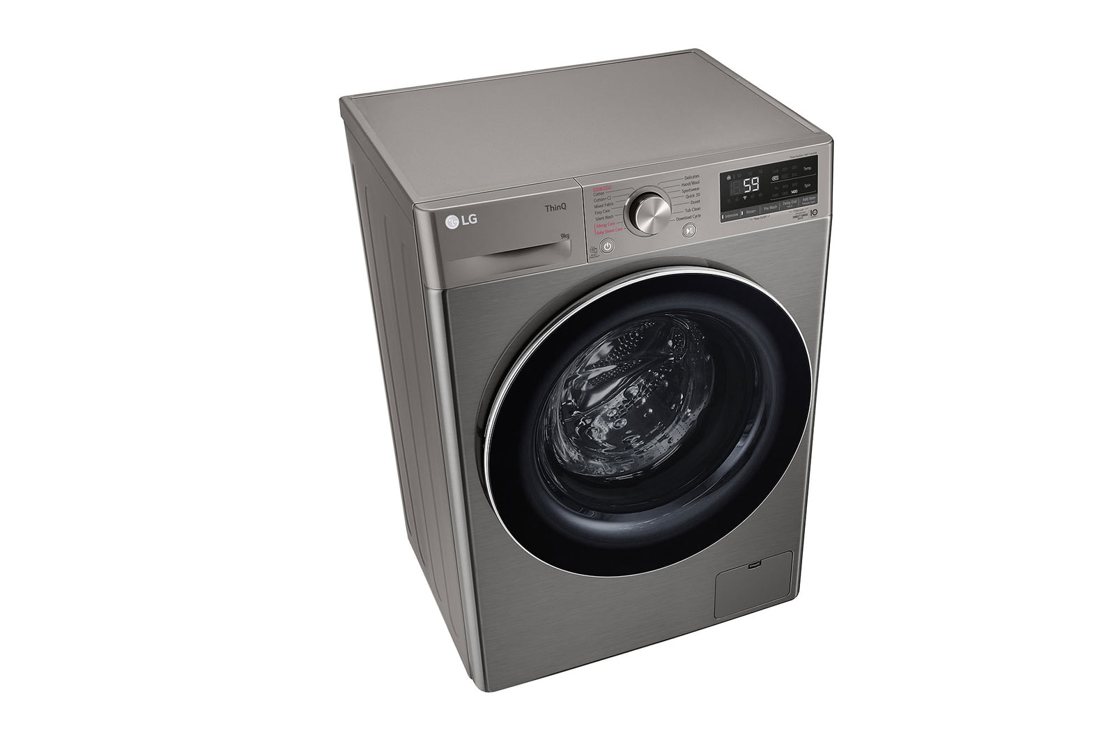 LG 9kg Vivace Platinum Silver AI Direct Drive Front Loader F2V5FYPYP.APTQESA