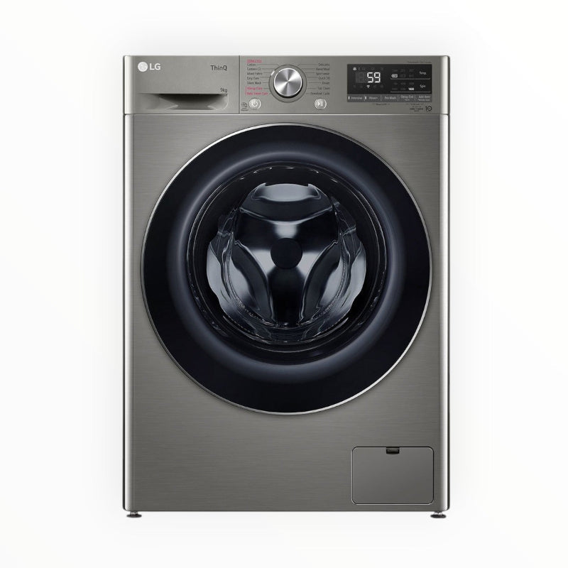 LG 9kg Vivace Platinum Silver AI Direct Drive Front Loader F2V5FYPYP.APTQESA