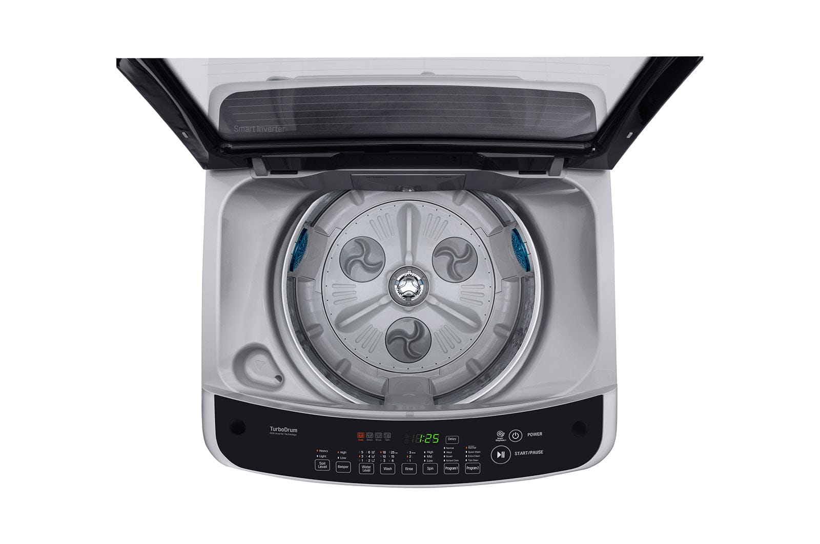 LG 17Kg Silver Sapience Top Loader Washing Machine T1777NEHTE