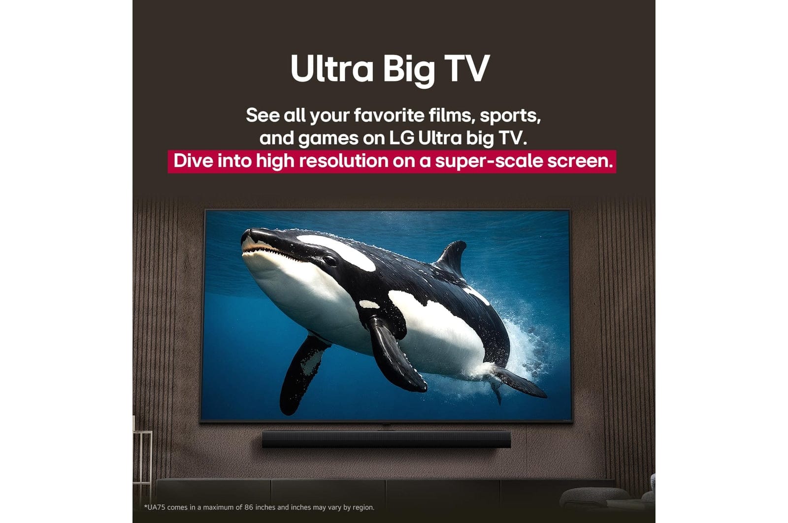 LG  86 Inch LG UHD AI UA854K Smart TV AI Magic Remote HDR10 webOS25 2025 86UA85006LA.AFAQ