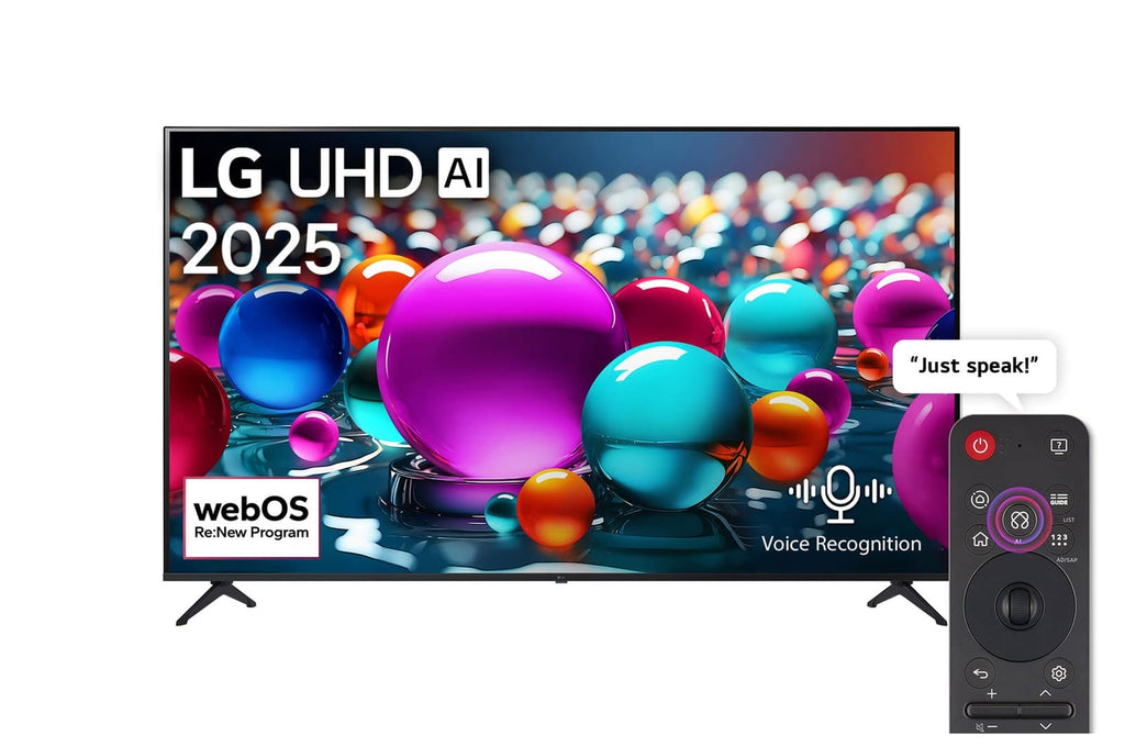 LG  86 Inch LG UHD AI UA854K Smart TV AI Magic Remote HDR10 webOS25 2025 86UA85006LA.AFAQ