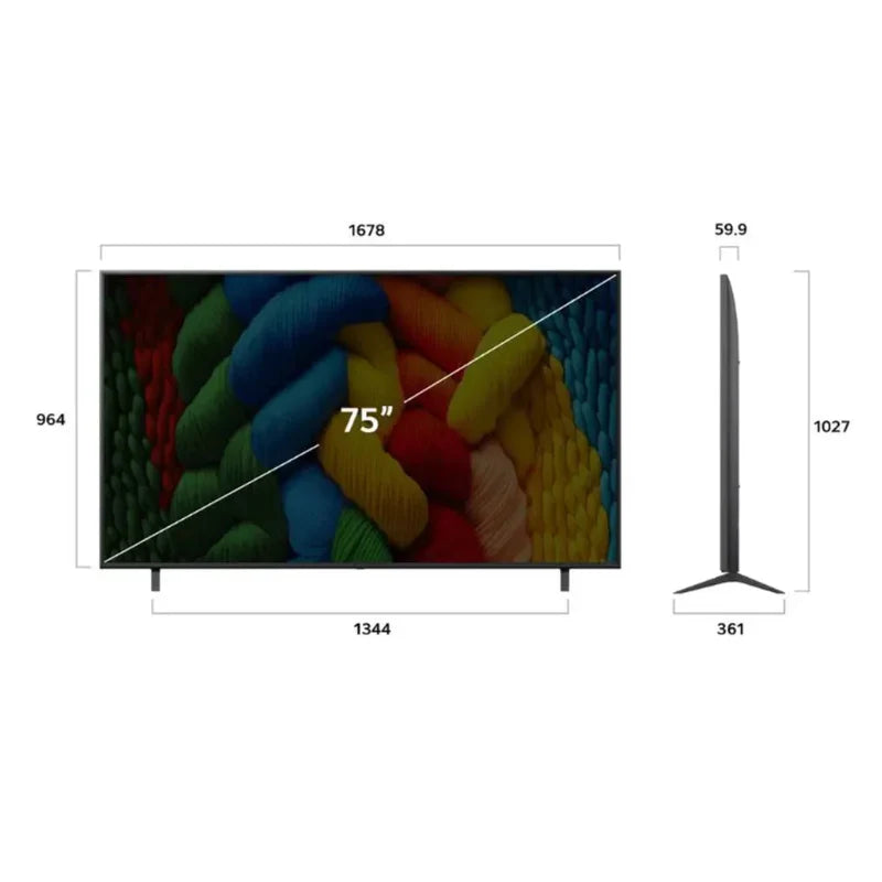 LG 75NANO80A6A 75″ NANOCELL SMART TV