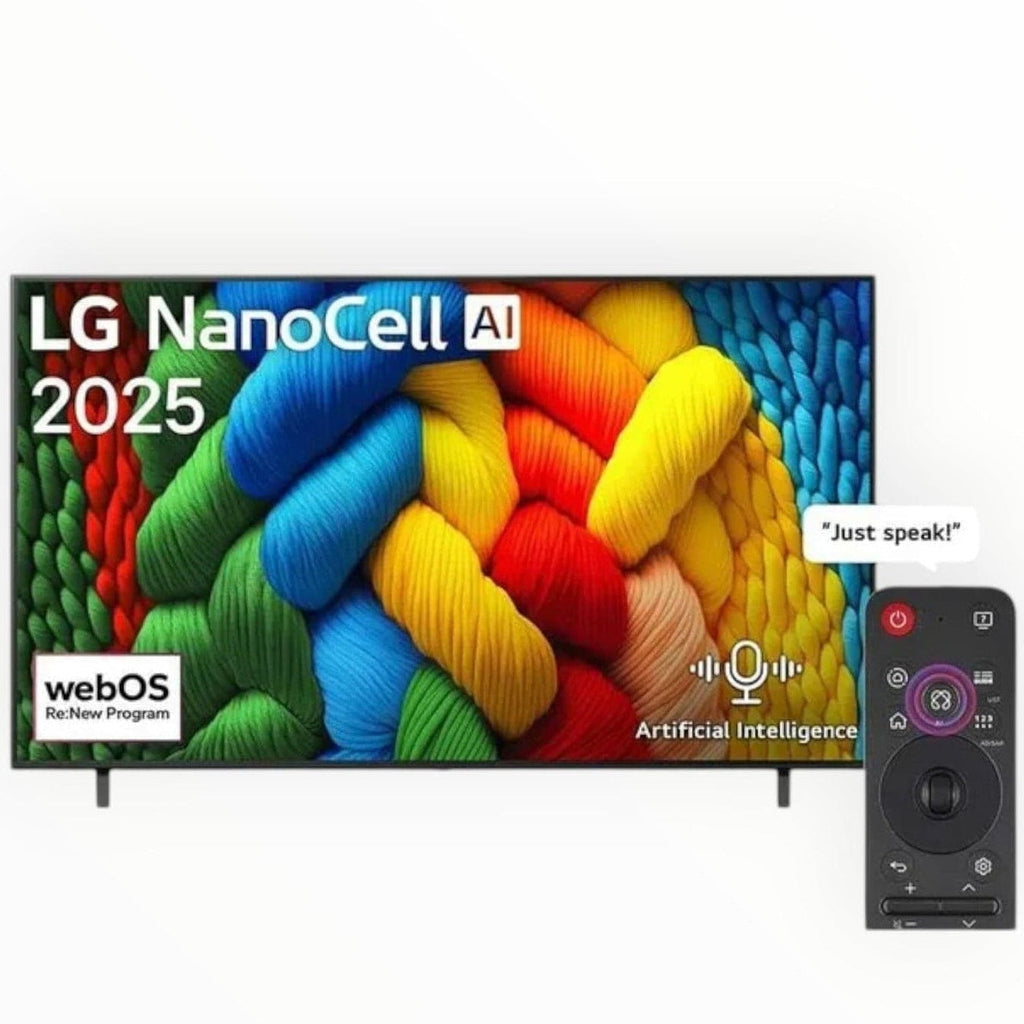 LG 55" LG NanoCell AI 4k Smart TV 2025 55NANO80A6A.AFAB