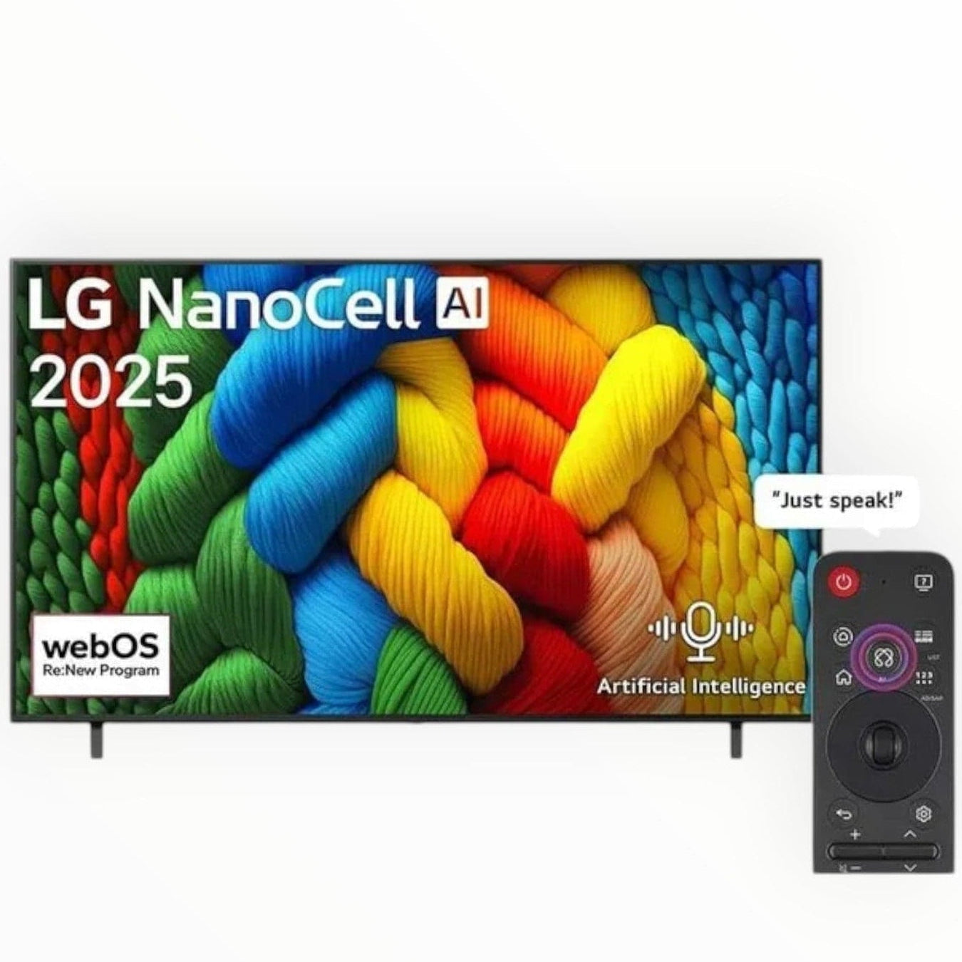 LG 55" LG NanoCell AI 4k Smart TV 2025 55NANO80A6A.AFAB