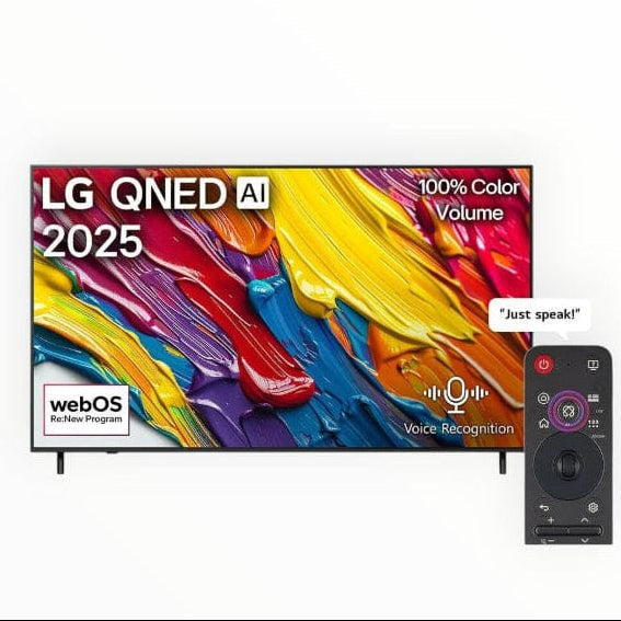LG 55" QNED AI 4K Smart TV AI Magic Remote HDR10 webOS25 55QNED82A6A