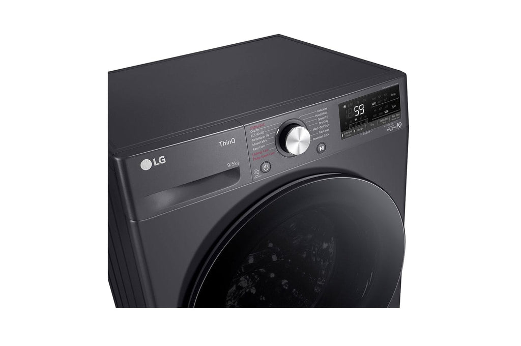 LG 9/5kg Middle Black Washer Dryer Combo with AI DD™ & Steam F2V5FRPYJ.AMBQESA