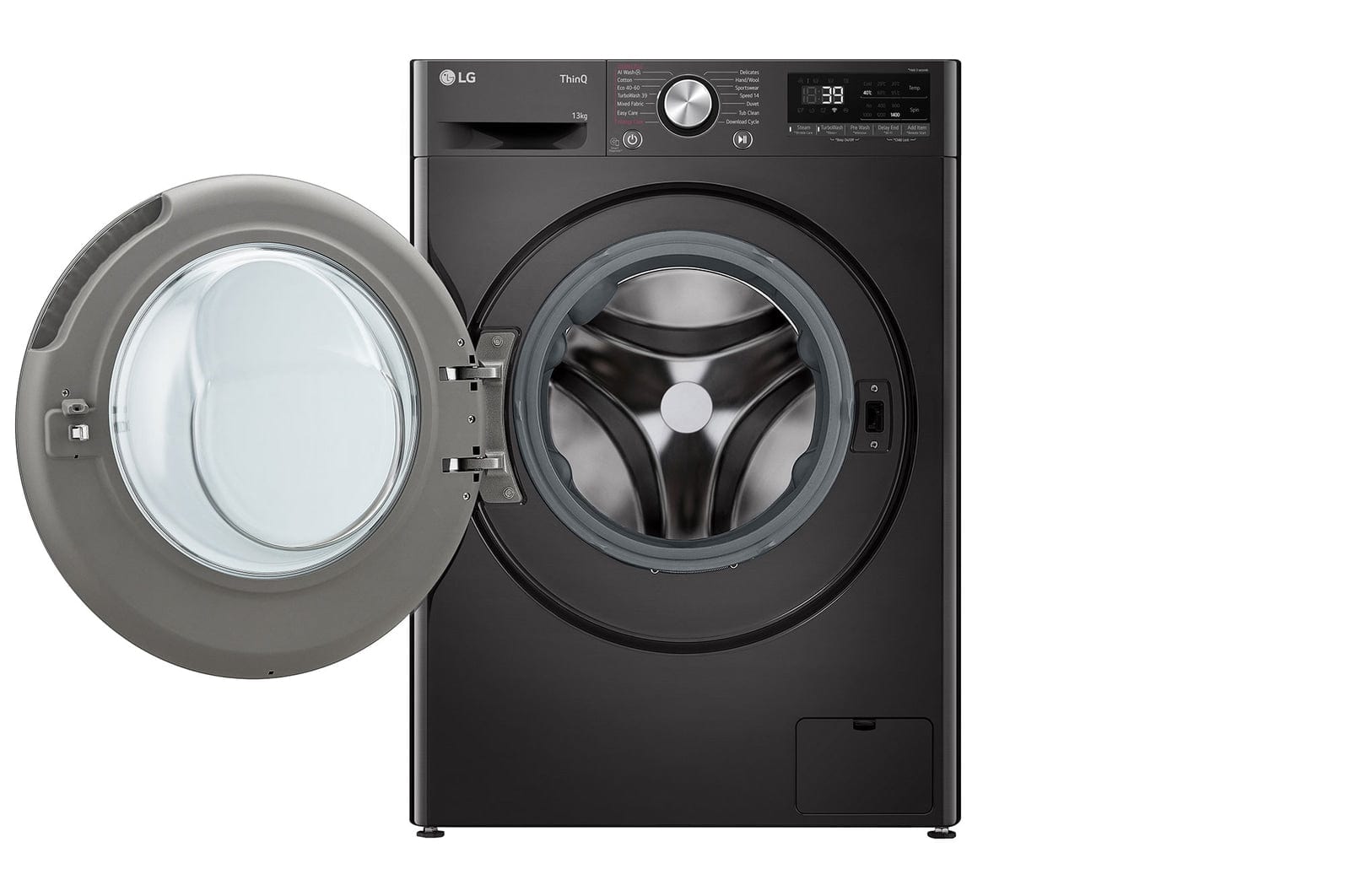 LG 13kg  Black Front Loader Washing Machine  with AI DD™ & Steam+™ F4Y9LWP2ZB.APBQESA
