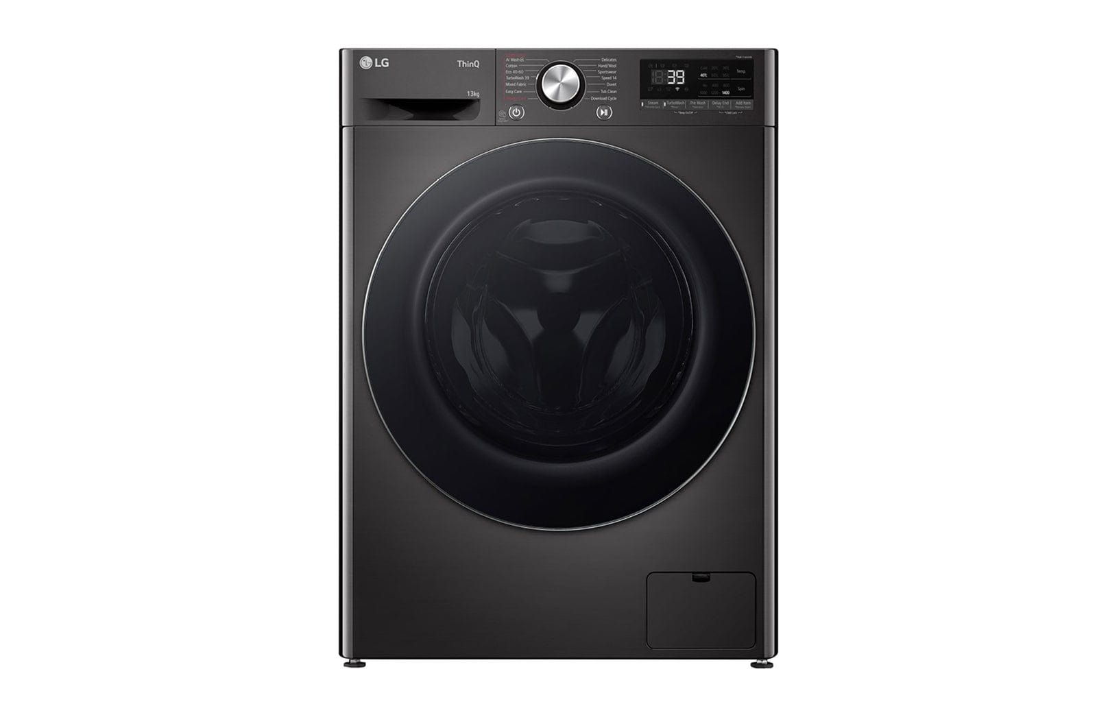 LG 13kg  Black Front Loader Washing Machine  with AI DD™ & Steam+™ F4Y9LWP2ZB.APBQESA