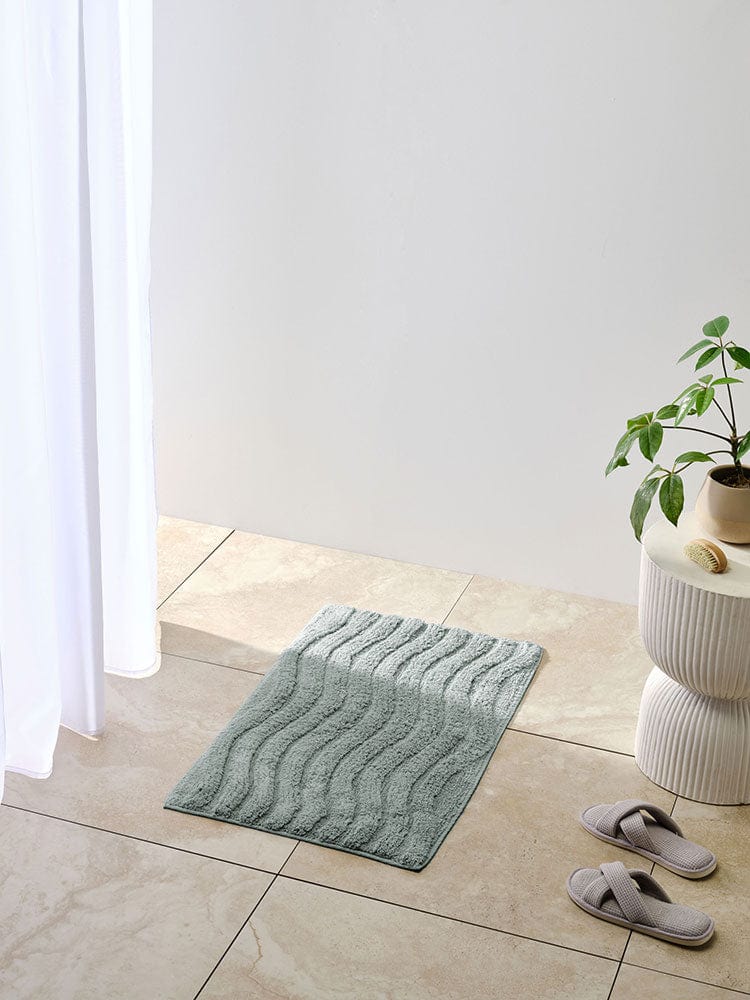 Linen House Tamber Blue Bathmat 50X80