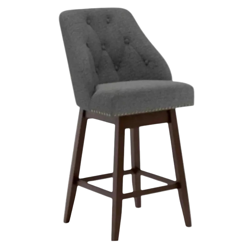 Bar Stool Button Swivel Grey 30 Inch