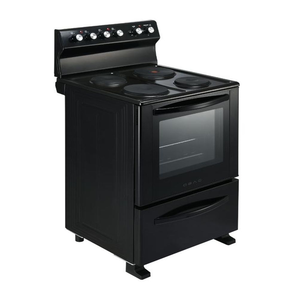 OBAC Black 50cm Free Standing Electric Stove OB560RC