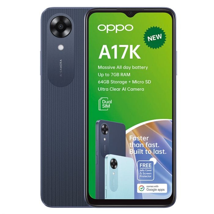 Oppo A17K 4G Dual Sim 64GB - Navy Blue