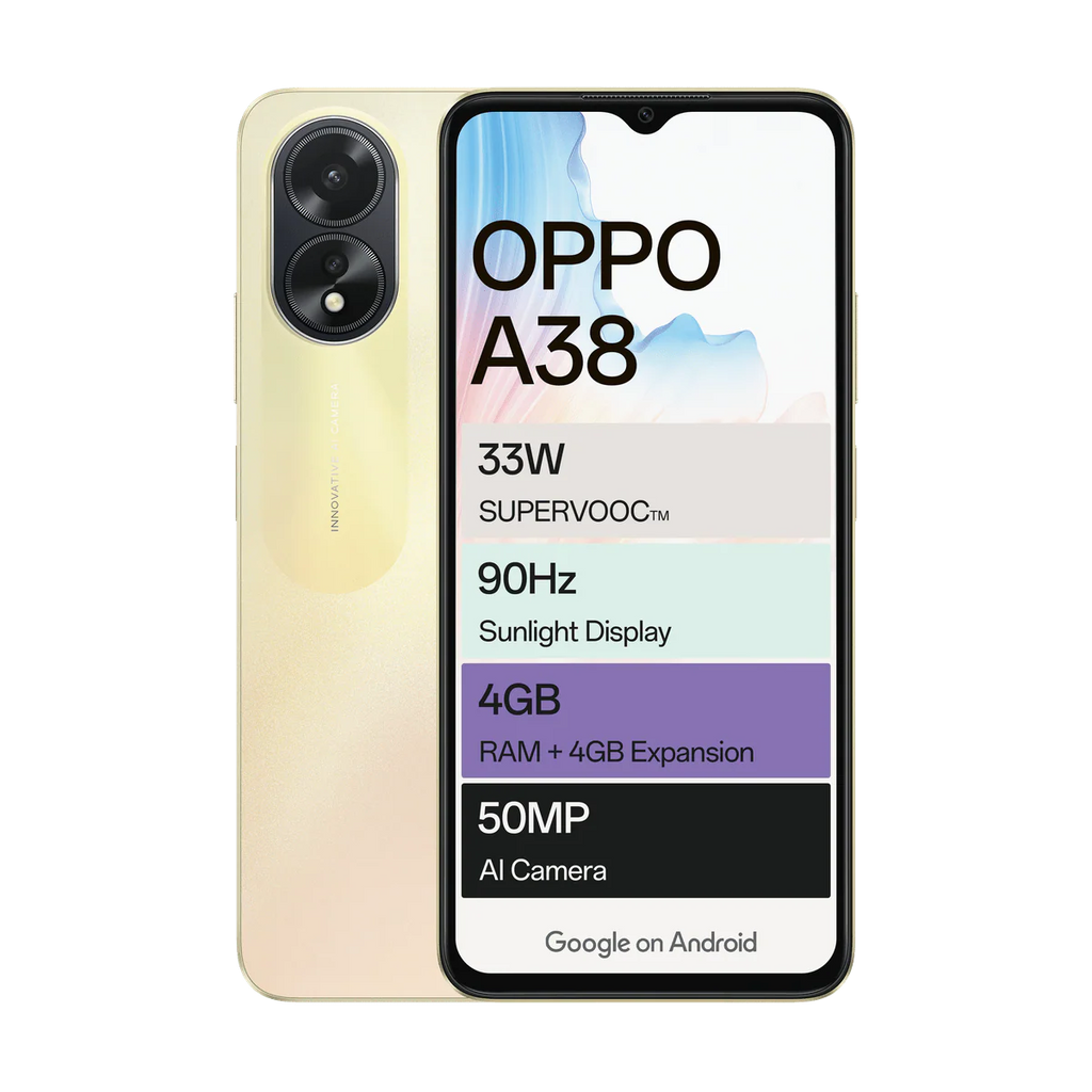Oppo A38 128GB Dual Sim - Gold