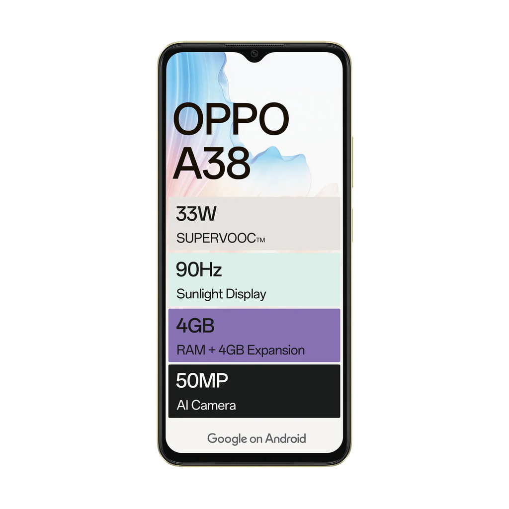 Oppo A38 128GB Dual Sim - Gold