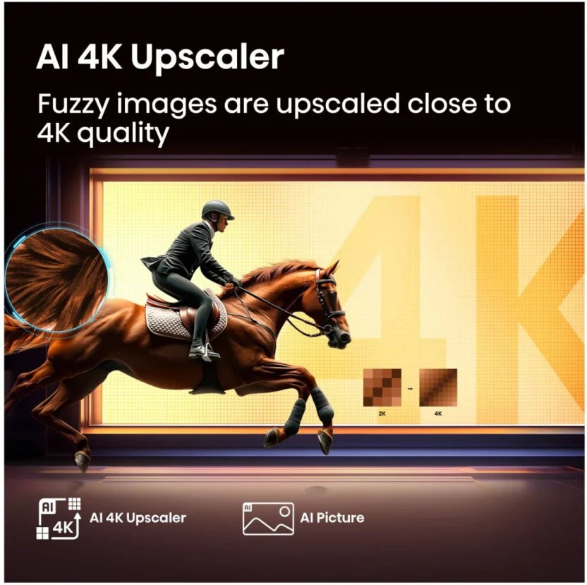 Hisense 147 cm (58 inch) LED Ultra HD (4K) VIDAA Smart TV  (58Q6Q)