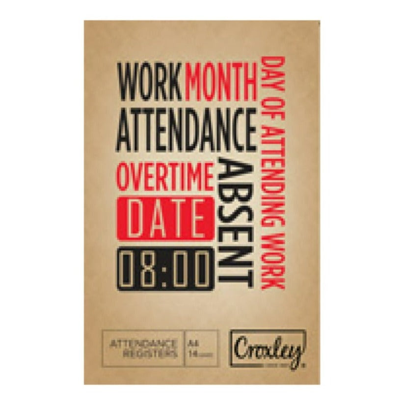 Croxley A4 Attendance Register JD283