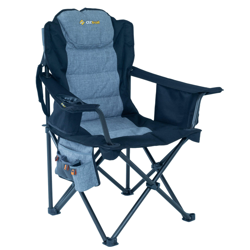 Oztrail Big Boy Arm Chair 220kg Blue FCE-BIGB-F