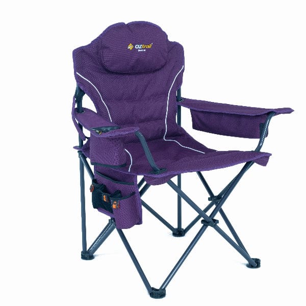 Oztrail Modena Purple Chair 180kg FCE-MOD-F
