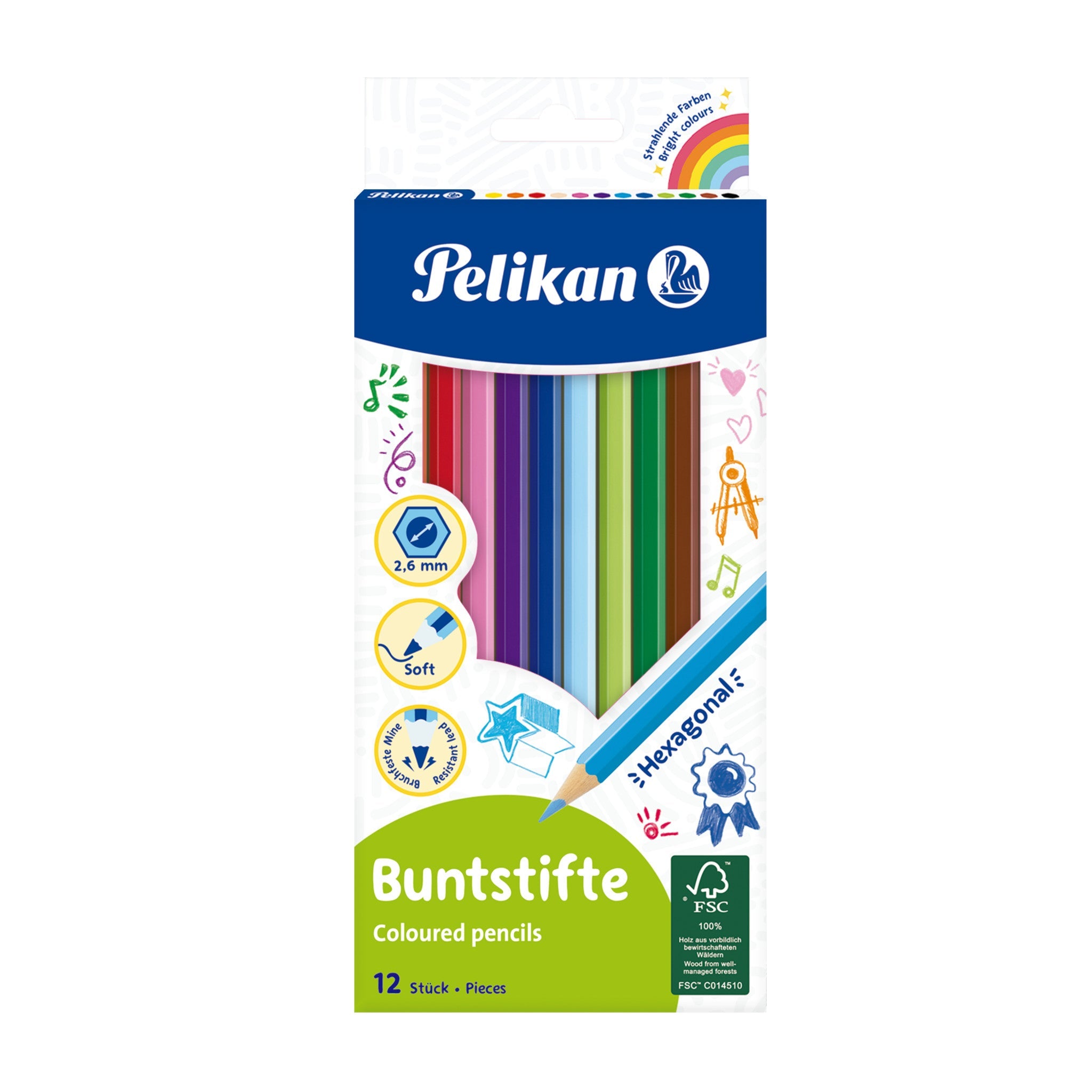 Pelikan Buntstifte Colored Pencil 12 Piece 724005