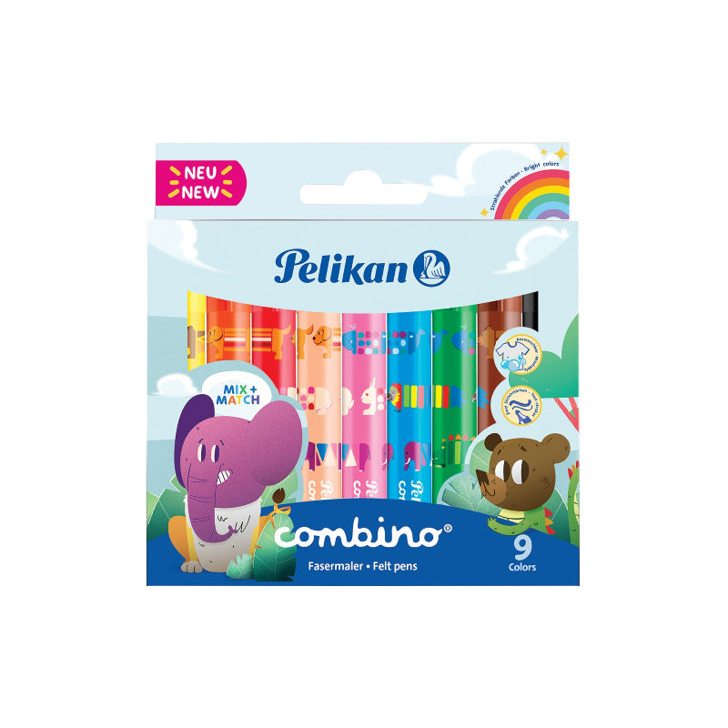 Pelikan Combino Super Felt Tip Pen 9 Colors 814553