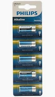 Philips LR23 Alkaline Battery 12V 5 Blister