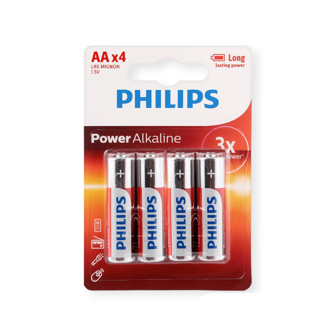 Philips power alkaline AA (4 pack)