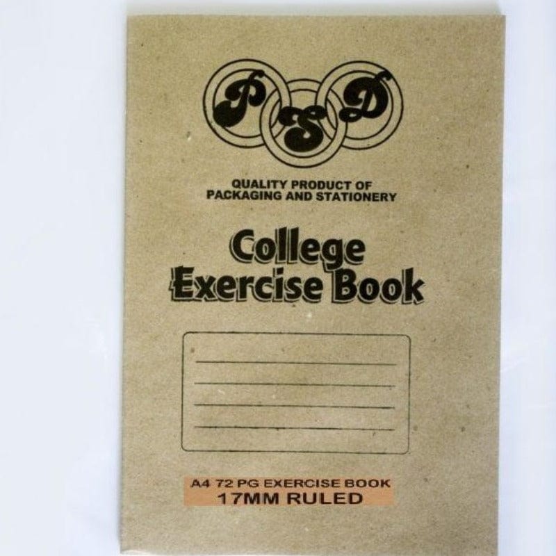 A4 Feint 17 mm Ruled College Exercise Book  72 Pages