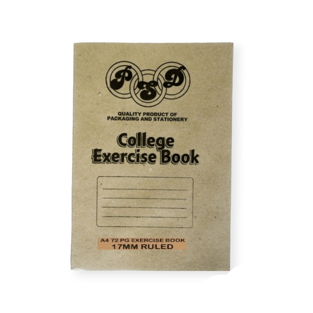 A4 Feint 17 mm Ruled College Exercise Book  72 Pages