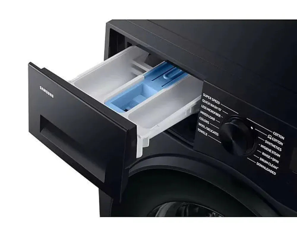 Samsung 9kg Black Front Loader Washing Machine With Eco Bubble™ and DIT - WW90DG5U34ABFA