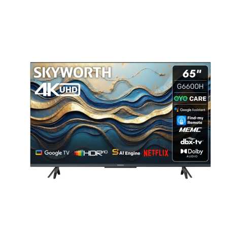 Skyworth 65"UHD Google Smart TV 65G660H