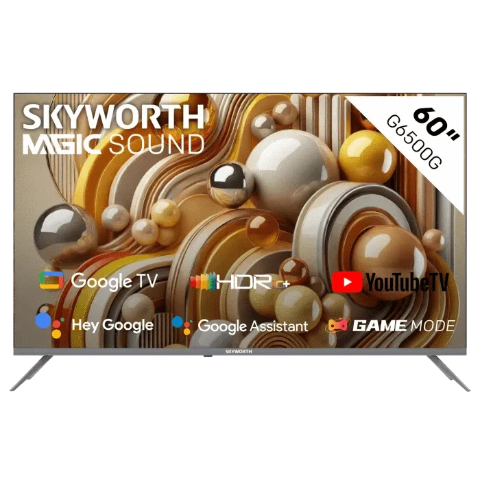 Skyworth 60" UHD 4K Smart Google TV 60G6500G