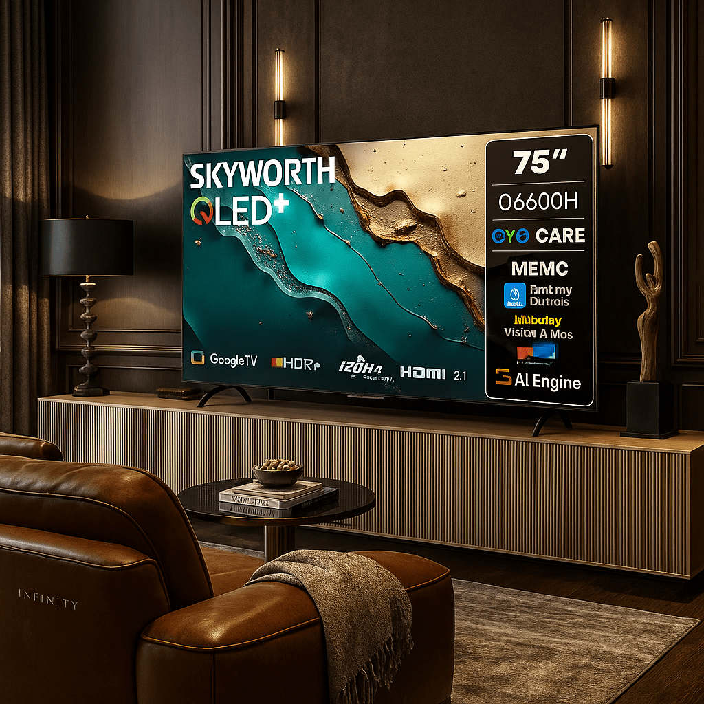 Skyworth 75" QLED Google TV 75Q6600H