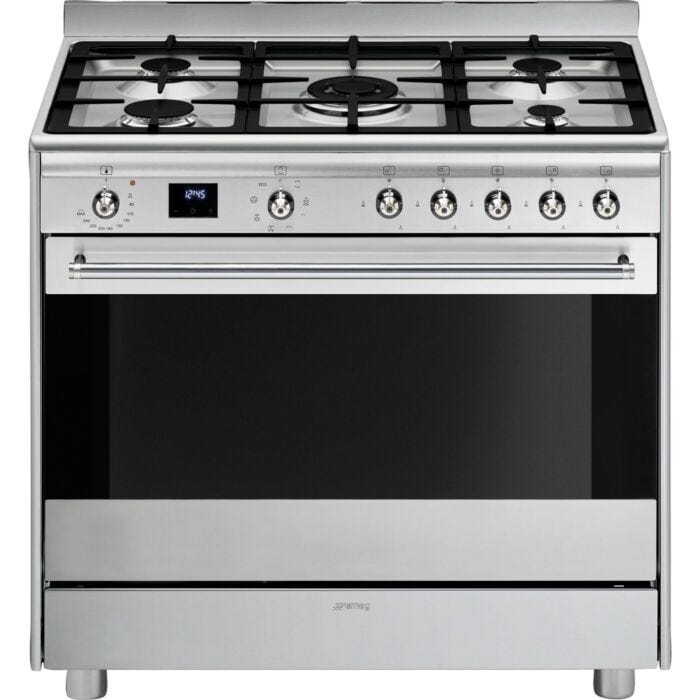 Smeg 90cm Stainless Steel Gas Stove SSA91MAX2