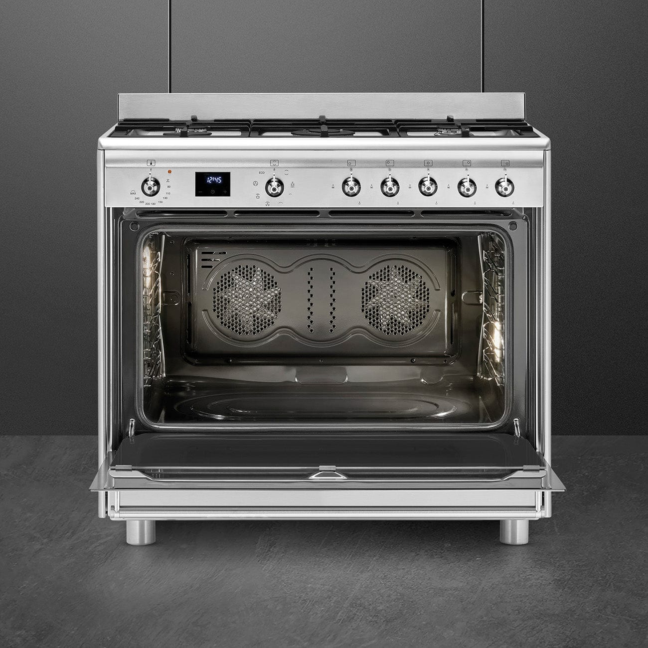 Smeg 90cm Stainless Steel Gas Stove SSA91MAX2