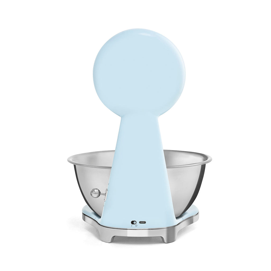 Smeg 50's Style Analog And Digital Kitchen Scale Pastel Blue Glossy KSF01PBWW