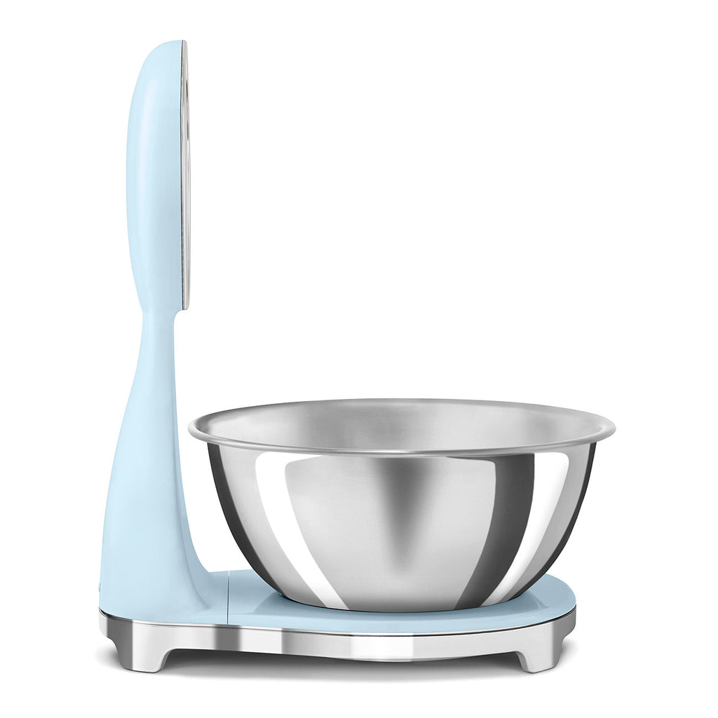 Smeg 50's Style Analog And Digital Kitchen Scale Pastel Blue Glossy KSF01PBWW