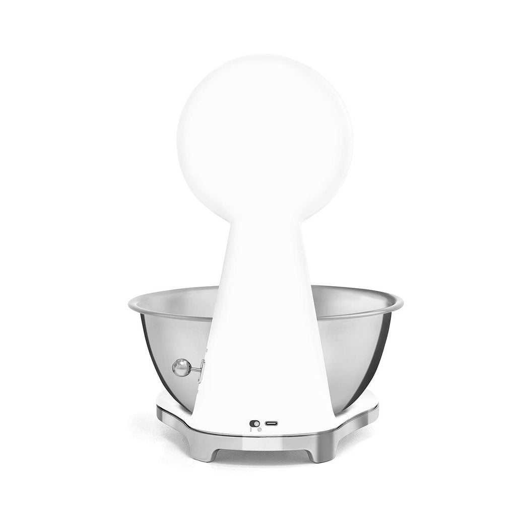 Smeg 50's Style Analog And Digital Kitchen Scale White Glossy KSF01WHWW