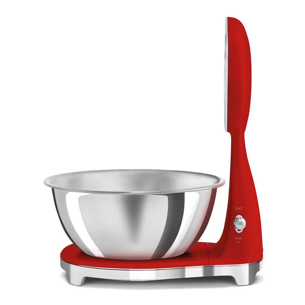 Smeg 50's Style Analog And Digital Kitchen Scale Red Glossy KSF01RDWW