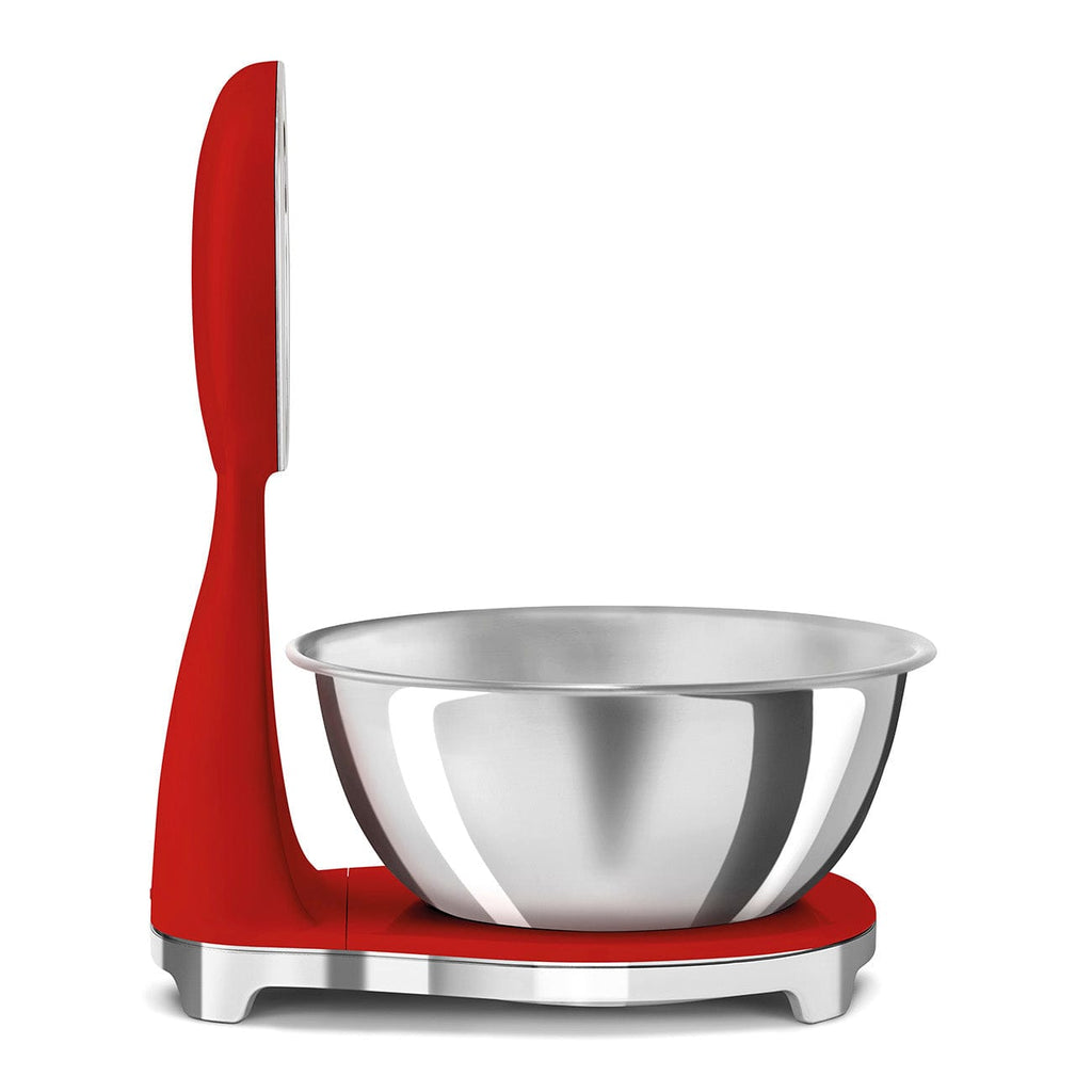Smeg 50's Style Analog And Digital Kitchen Scale Red Glossy KSF01RDWW