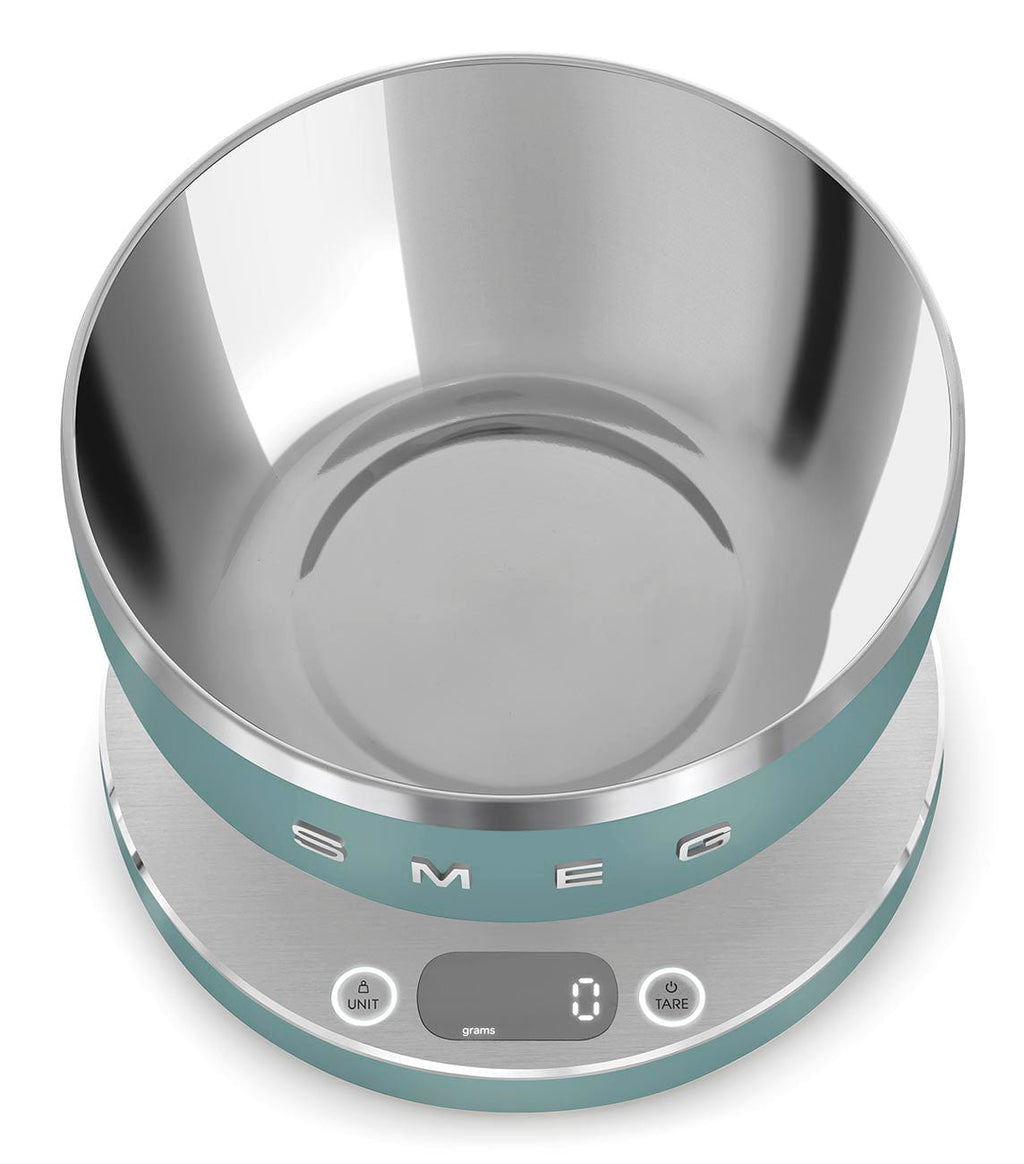 Smeg Digital Kitchen Scale Matt Collezione Aesthetic Emerald Green KSC01EGMWW