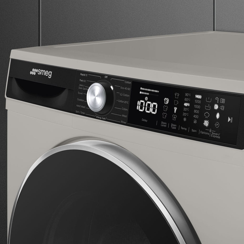 Smeg 8kg Silver Washing Machine WM3T84SSA