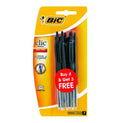 Bic Clic Ballpoint Pen Black 4+3
