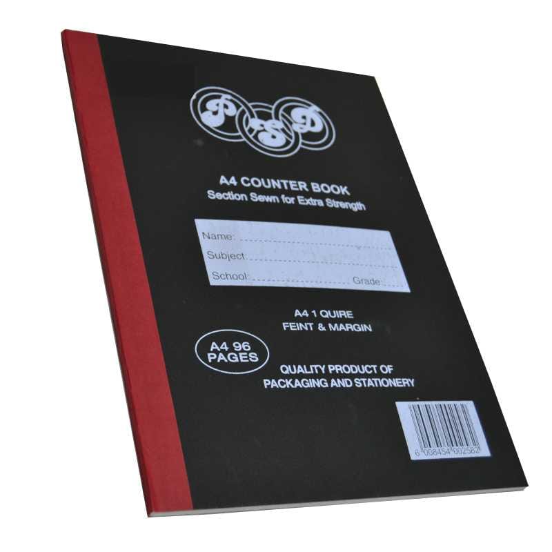 PSD 96 Pages A4 1 Quire Counter Book