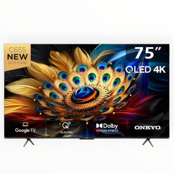 TCL 75" QLED 4K Google TV 75C655