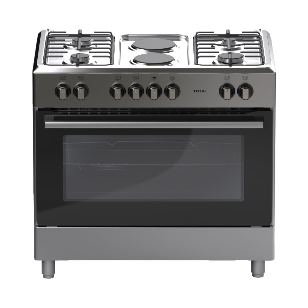 Totai 90cm Stainless Steel 4 Burner Electric Oven Stove 03/T900GE