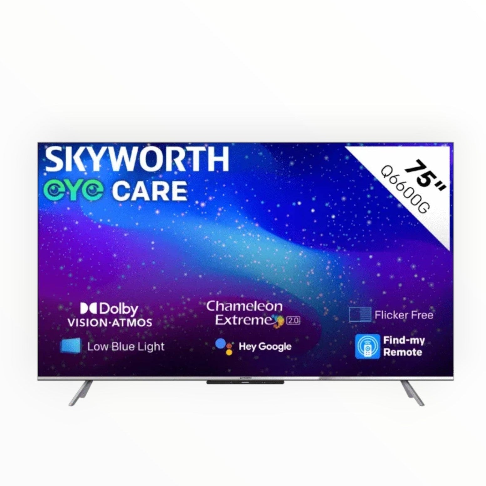 Skyworth 75" 4K QLED Smart Google TV 75Q6600G