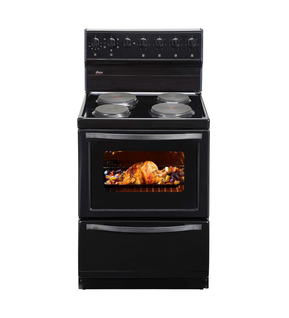 Univa 60cm Black Stove U126B