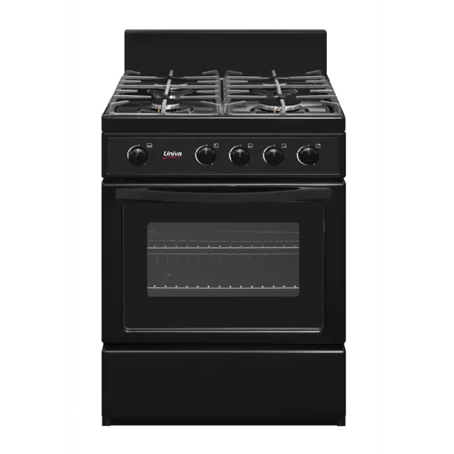 Univa 60cm Black Gas Stove UG016BI