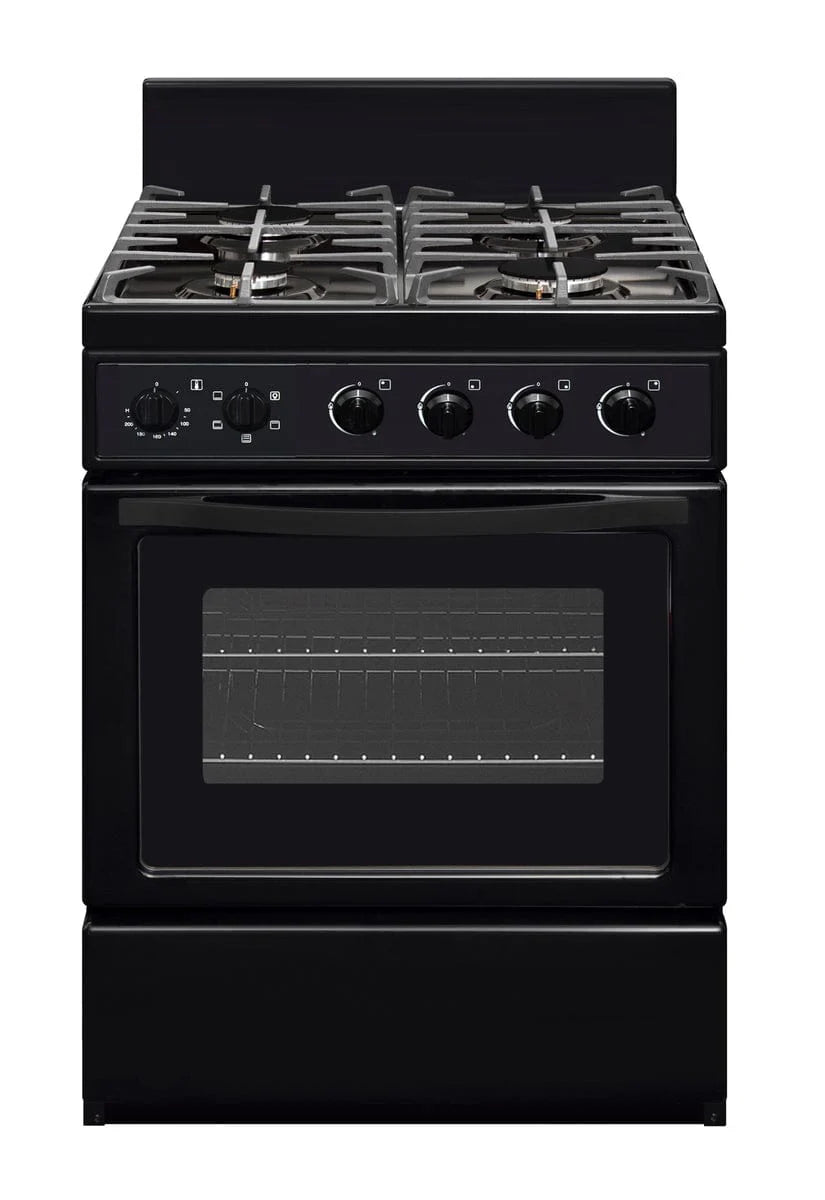 Univa 60CM Black 4 Burner Gas Electric stove UGE016Bi