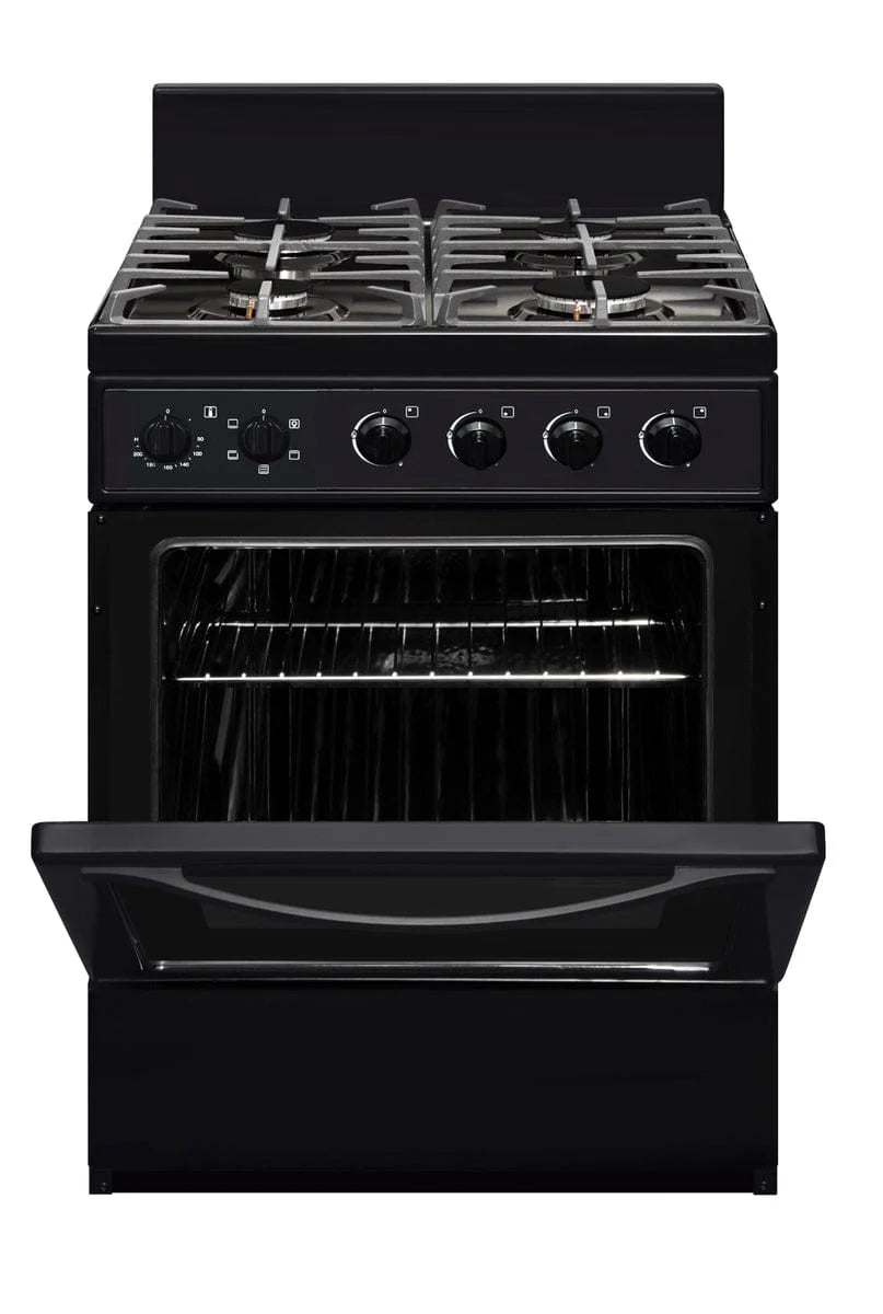 Univa 60CM Black 4 Burner Gas Electric stove UGE016Bi